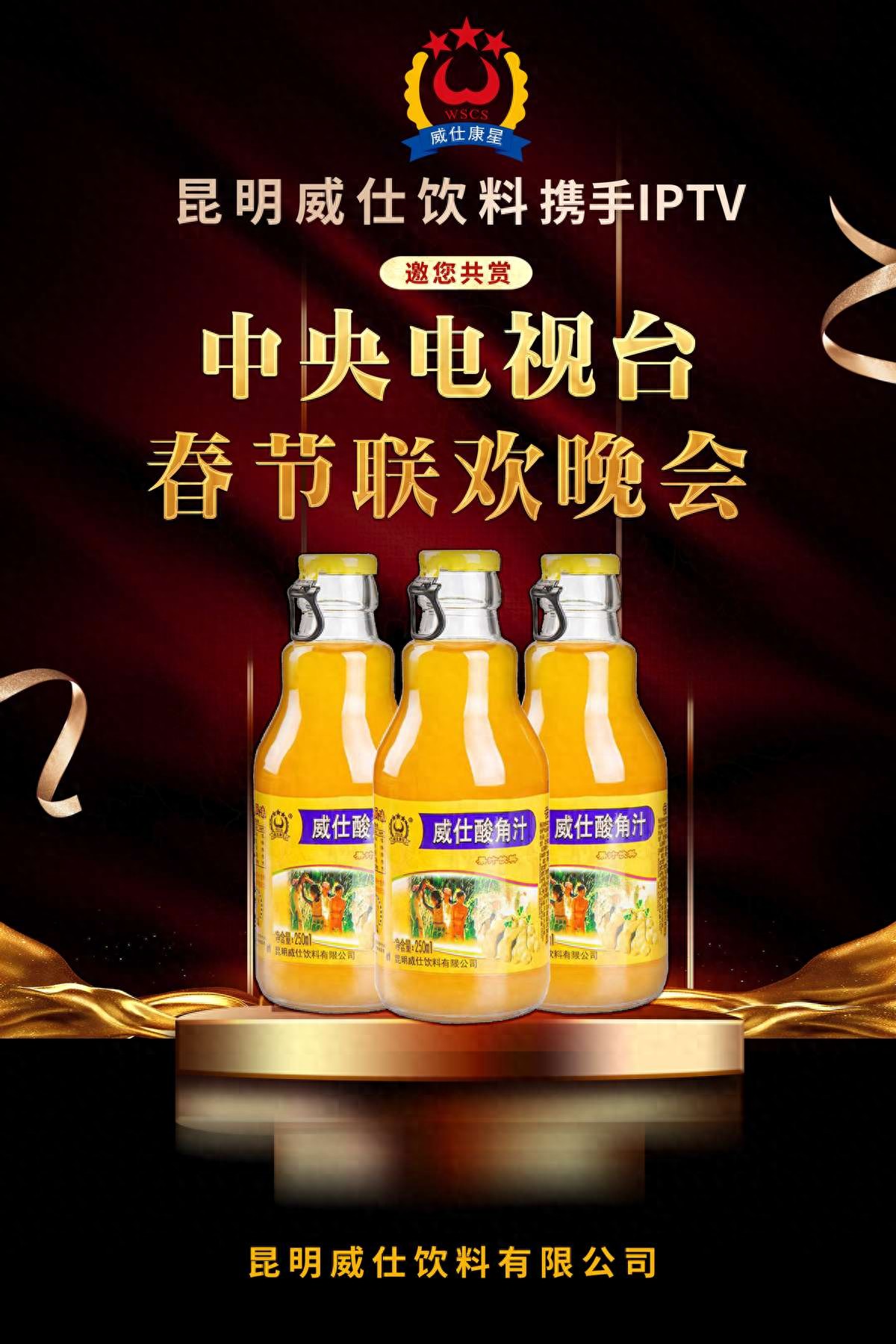 威仕酸角汁将攜手IPTV邀您共賞2025央視(shì)春節聯歡晚會(huì)